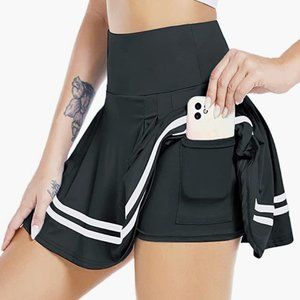 BRAND NEW NEVER WORN - Pleated Golf Skirt with Built in Shorts with Pocket